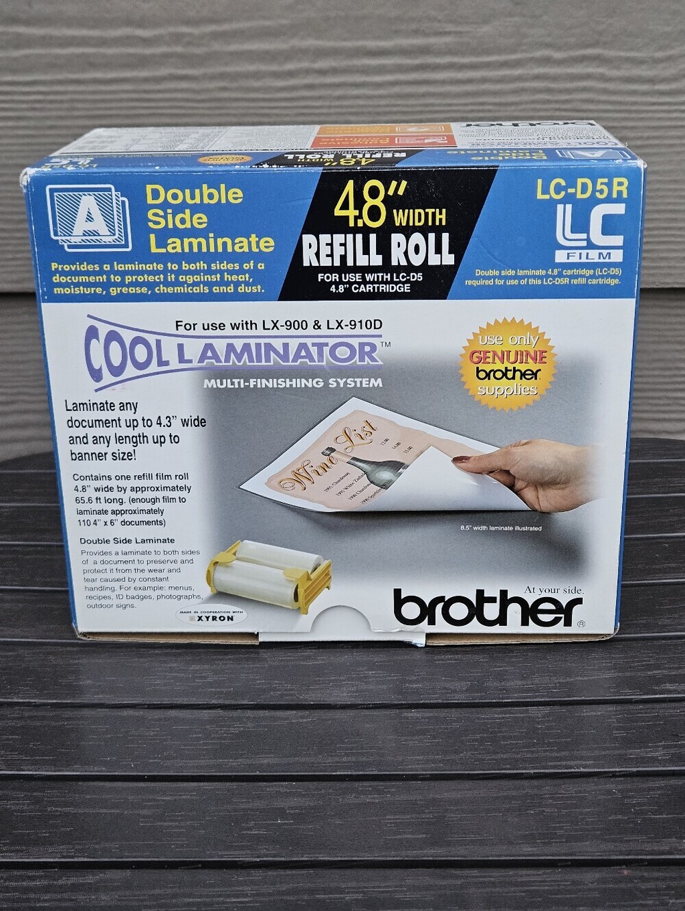 Brother LC-D5R Cool Laminator Machine + Refill Double Side Laminate NEW OS